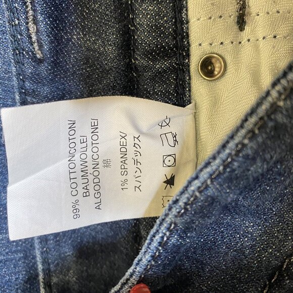 Silver Jeans Suki Women’s 26x28 Dark Wash Mid Rise Straight Leg Hemmed - Picture 7 of 7